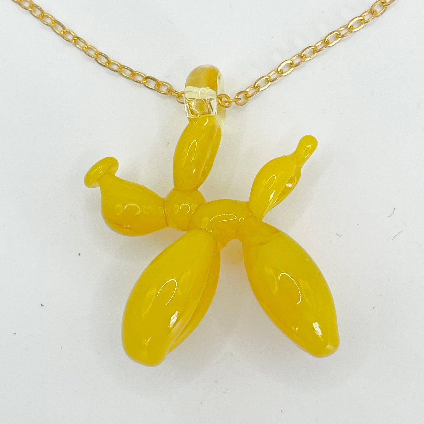 Balloon Dog Pendant - Yellow