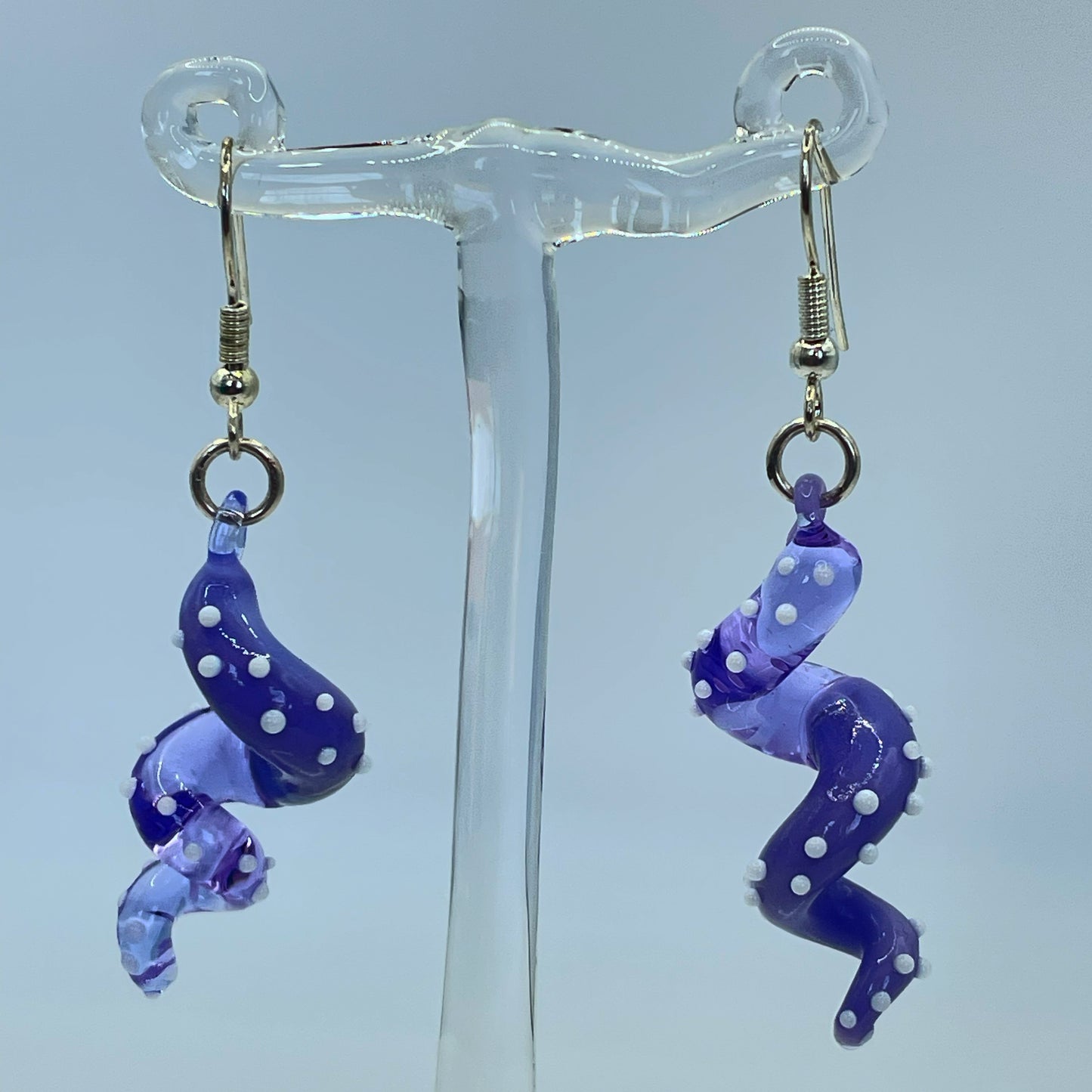 Tentacle Dangling earring - Purple