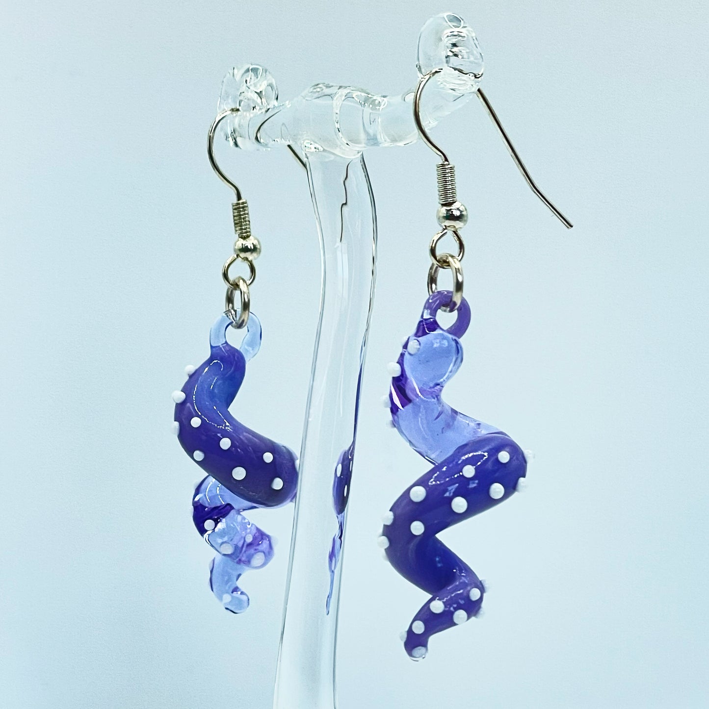 Tentacle Dangling earring - Purple