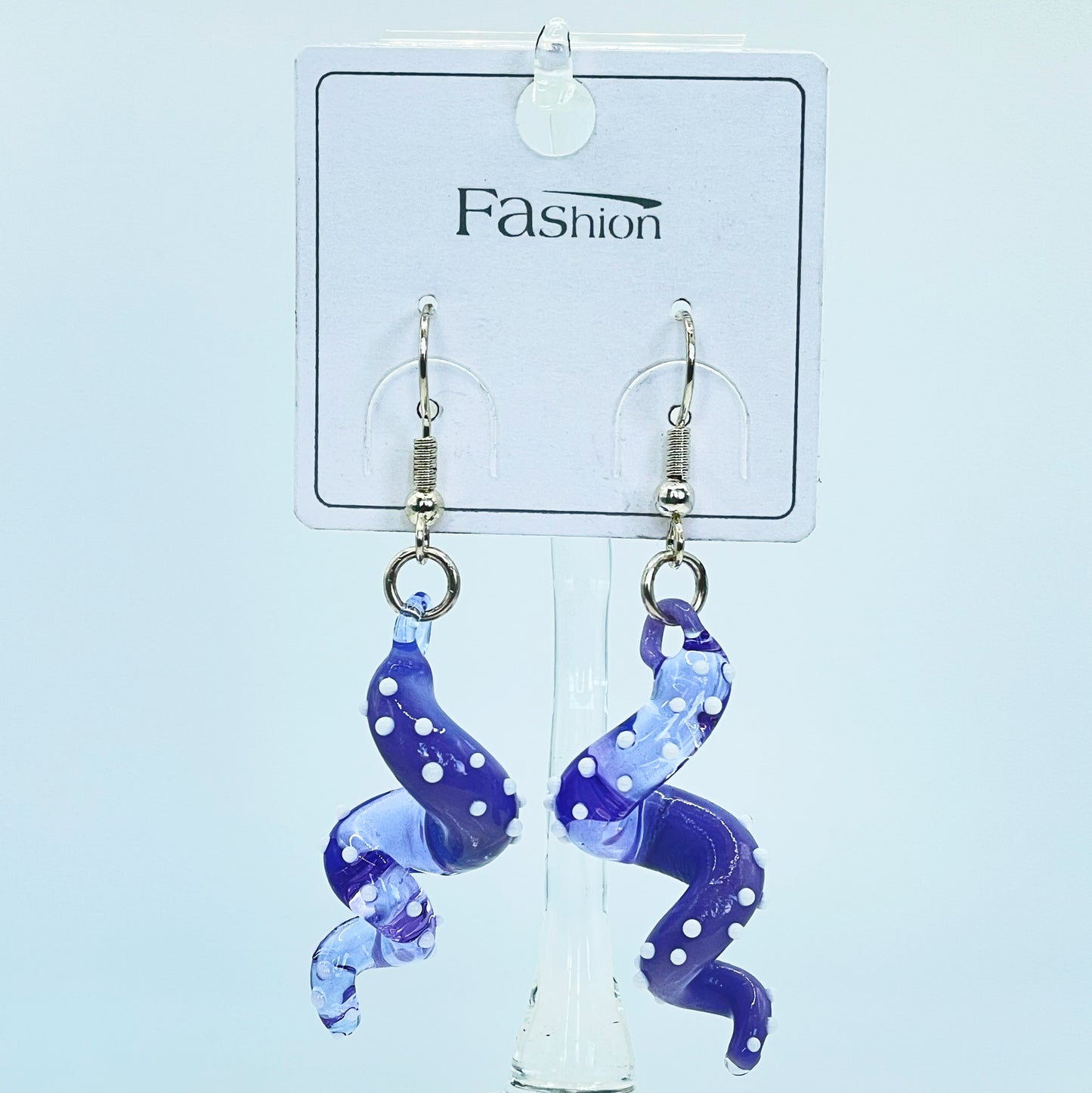 Tentacle Dangling earring - Purple