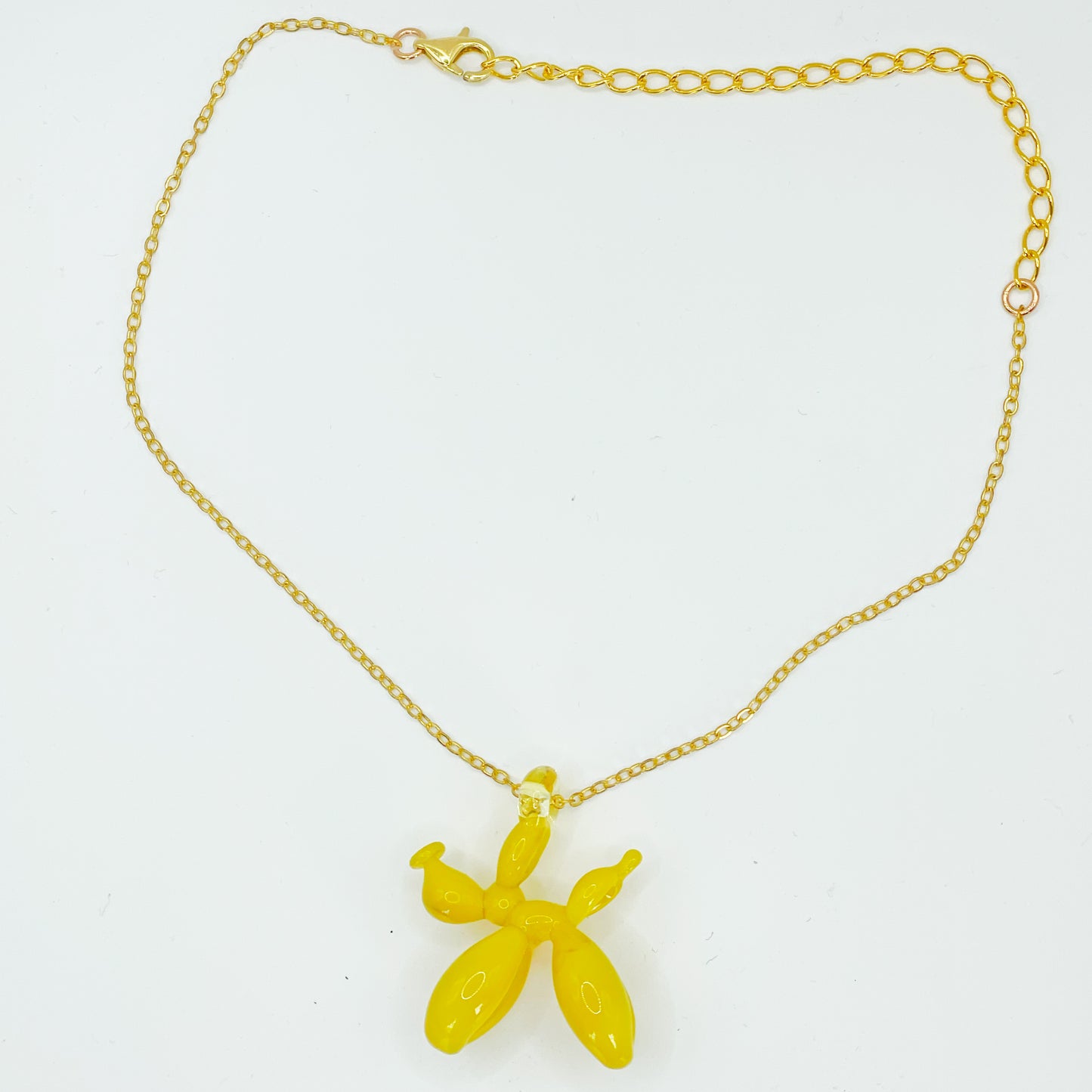 Balloon Dog Pendant - Yellow