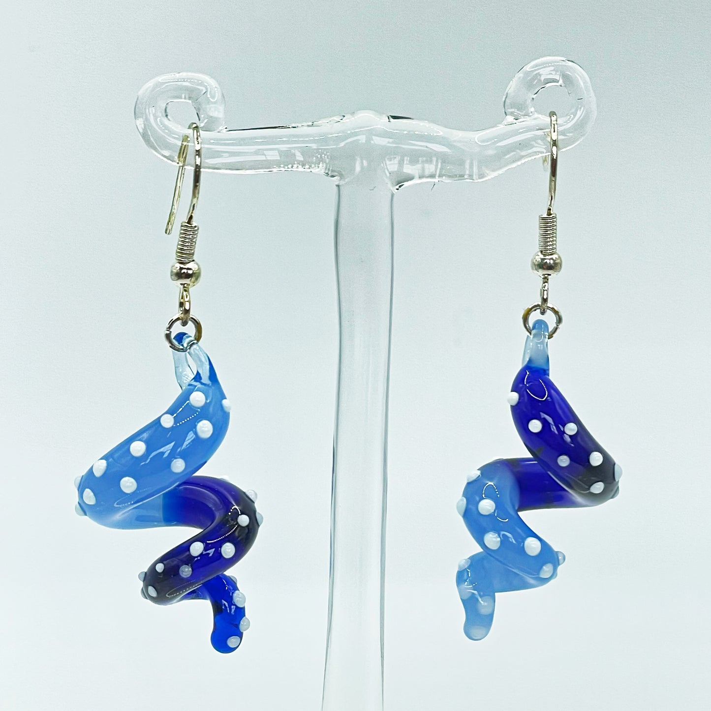 Tentacle Dangling earring - Blue / light Blue