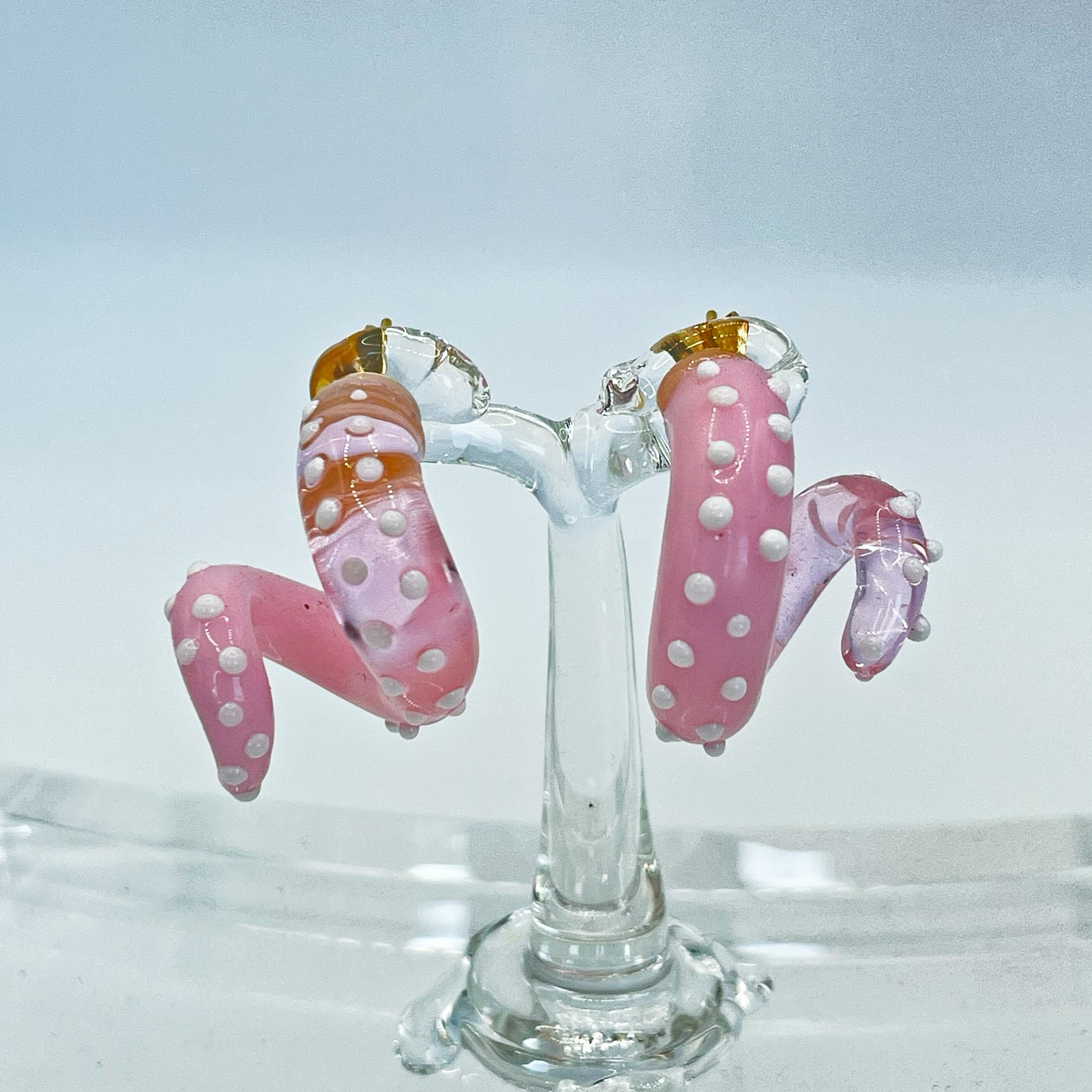 Tentacle Pin earring - Pink